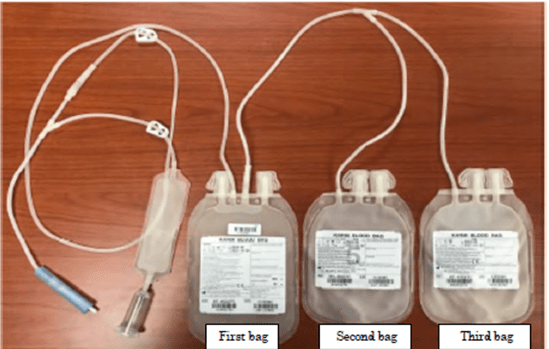 Triple Blood Bag KBT350CA7PZ (Full Asesoris)